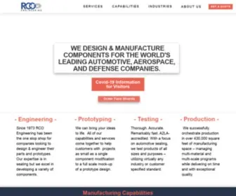 Rcoeng.com(Contract Manufacturing Services Company) Screenshot