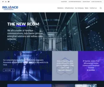 Rcom.co.in(Reliance Communications) Screenshot