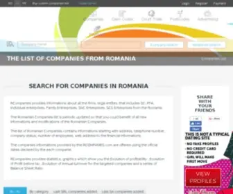 Rcompanies.com(All information about romanian companies) Screenshot