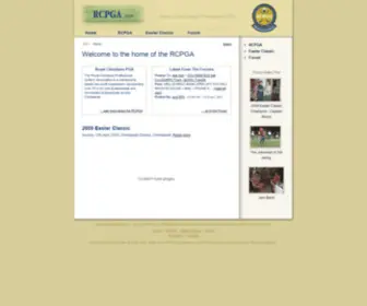 RCpga.com(Royal Chindaarah Professional Golfers Association Home) Screenshot