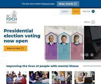 RCPSYCH.ac.uk(The Royal College of Psychiatrists) Screenshot