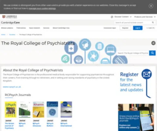 RCPSYCH.org(The Royal College of Psychiatrists) Screenshot