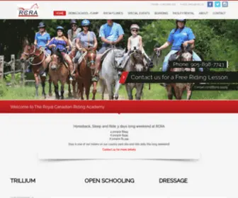 Rcra.ca(Royal Canadian Riding Academy) Screenshot