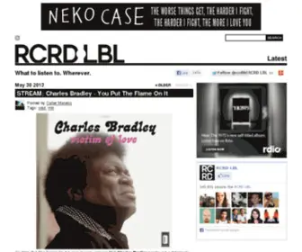 RCRDLBL.com(RCRD LBL) Screenshot