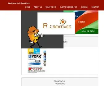 Rcreatives.co.in(R Creatives Advertising) Screenshot