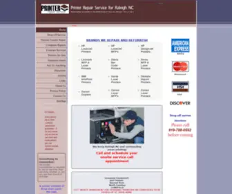 Rcrimaging.com(Printer repair service for laser and inkjet printers in the Raleigh North Carolina area) Screenshot