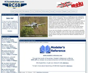 RCscalebuilder.com((RCSB) is unique compared to other R/C sites as it is a member supported on) Screenshot