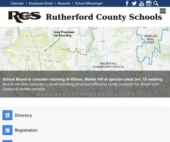 RCSchools.net(Rutherford County School serves K) Screenshot