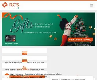 RCS.co.za(RCS Online Financial Services in South Africa) Screenshot