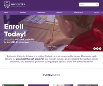 RCSMN.org(Rochester Catholic Schools) Screenshot