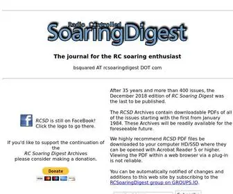 Rcsoaringdigest.com(RC Soaring Digest magazine) Screenshot