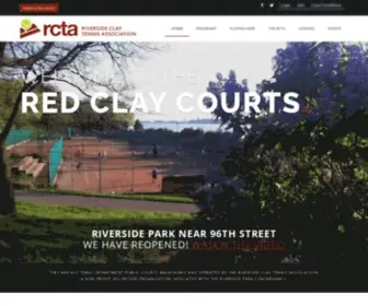 Rcta.info(Riverside Clay Tennis Association) Screenshot