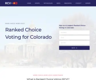 RCvforcolorado.org(Ranked Choice Voting) Screenshot