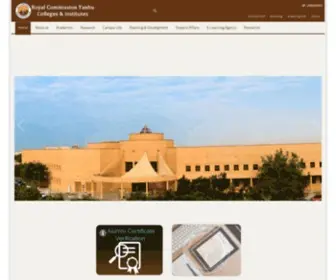 RCyci.edu.sa(Royal Commission Yanbu Colleges & Institutes) Screenshot