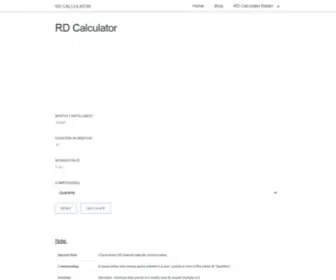 RD-Calculator.in(RD Calculator) Screenshot