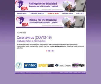 Rda.org.au(Riding for the Disabled Association of Australia Ltd) Screenshot
