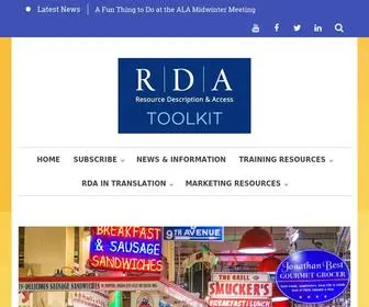 Rdatoolkit.org(RDA Toolkit) Screenshot
