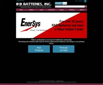Rdbatteries.com(R&D Batteries) Screenshot