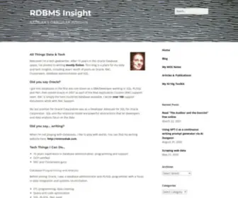 RDBMS-Insight.com(RDBMS Insight) Screenshot