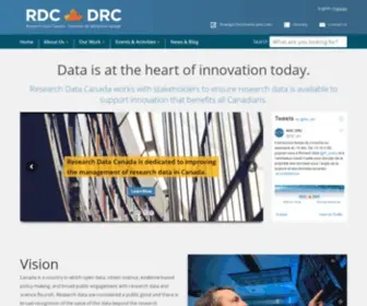 RDC-DRC.ca(Research Data Canada works with stakeholders to ensure research data) Screenshot