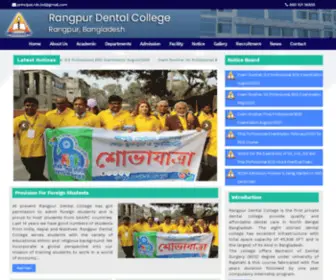 RDCH.com.bd(Rangpur Dental College) Screenshot