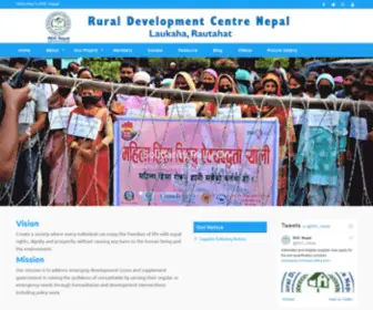 RDcnepal.org(Rural Development Centre (RDC) Nepal) Screenshot