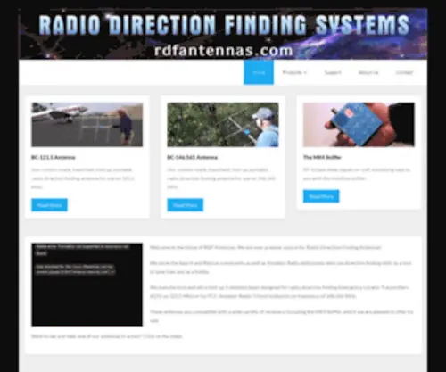 Rdfantennas.com(Radio Direction Finding Antennas) Screenshot