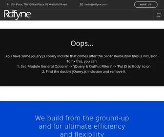 RDFyne.com(IT Consulting) Screenshot