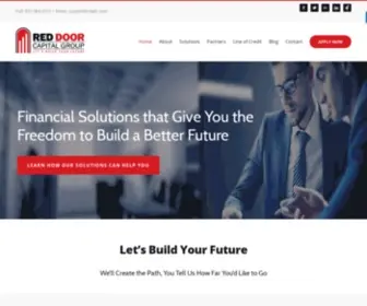 RDGLLC.com(Red Door Capital Group are financial consultants) Screenshot