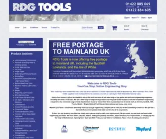 RDgtools.co.uk(Model Engineering and engineering tools online from RDG Tools Ltd Home Page (Engineering Tools)) Screenshot