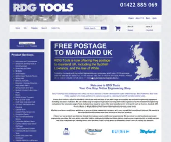 RDgtools.com(Model Engineering and engineering tools online from RDG Tools Ltd Home Page (Engineering Tools) Tel/884605) Screenshot