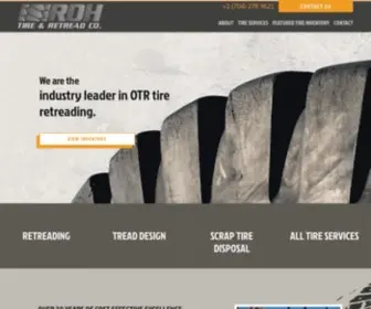 RDhtire.com(Retread OTR Tires Repair Large Mine caps) Screenshot