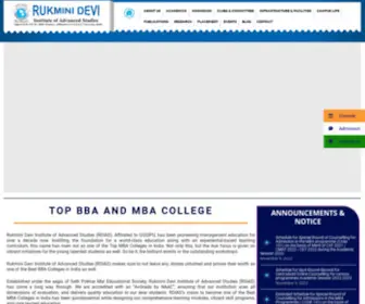 Rdias.ac.in(MBA BBA Colleges in GGSIPU Delhi) Screenshot