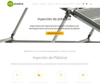 Rdiplastics.com(Inyección de plásticos) Screenshot