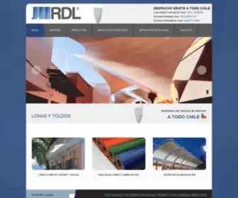 RDL.cl(Carpas y toldos confeccionados en Chile) Screenshot