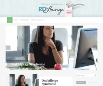 Rdlounge.com(A Blog for RDs from Today's Dietitian) Screenshot