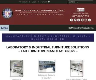 RDM-IND.com(Industrial & Laboratory Furniture Supplier & Manufacturer) Screenshot