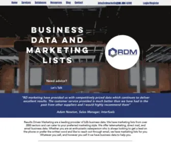 Rdmarketing.co.uk(Business Data) Screenshot