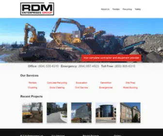 Rdmenterprises.com(R.D.M Enterprises Ltd) Screenshot