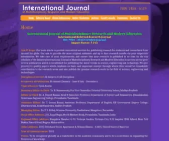 Rdmodernresearch.org(International Journal of Multidisciplinary Research and Modern Education) Screenshot