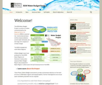RDnwaterbudget.ca(RDN Water Budget Project) Screenshot