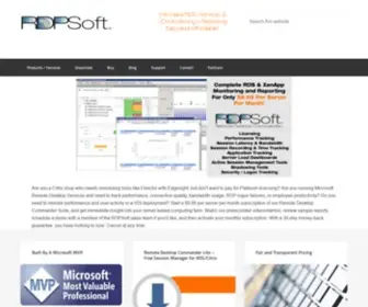 RDpsoft.com(Remote Desktop and Terminal Server Software) Screenshot