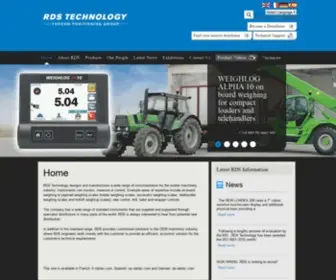 RDstec.com(RDS Technology/ Payload Weighing/ Excavator Weighing/ Loader Weighing/ Container weighing) Screenshot