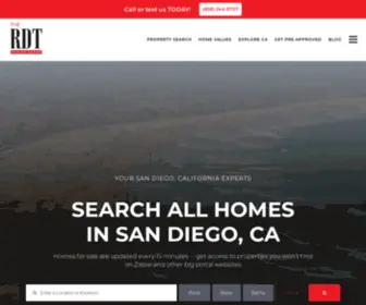 RDtrealtygroup.com(San Diego Homes for Sale) Screenshot