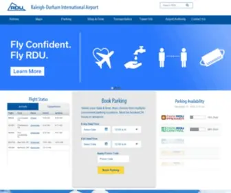 Rdu.com(Raleigh-Durham International Airport) Screenshot