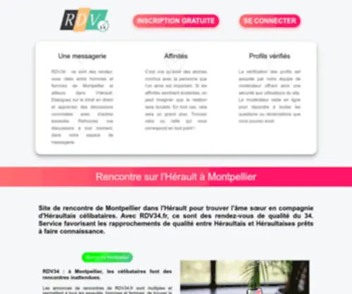 RDV34.fr(Rencontre Hérault) Screenshot