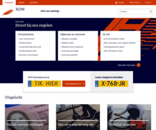RDW.nl(Particulier) Screenshot