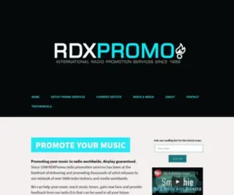 RDXpromo.com(National & International Radio Promotion) Screenshot