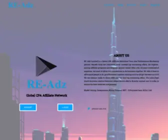 RE-ADZ.com(RE-Adz Global CPA Affiliate Network) Screenshot