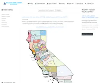 RE-Agents-CA.org(Real Estate Agents & Brokers in California) Screenshot